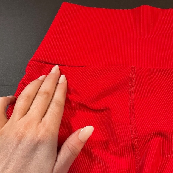 Beach Riot Cara Rib Legging Red High-Rise Ribbed Size Small - Picture 6 of 10